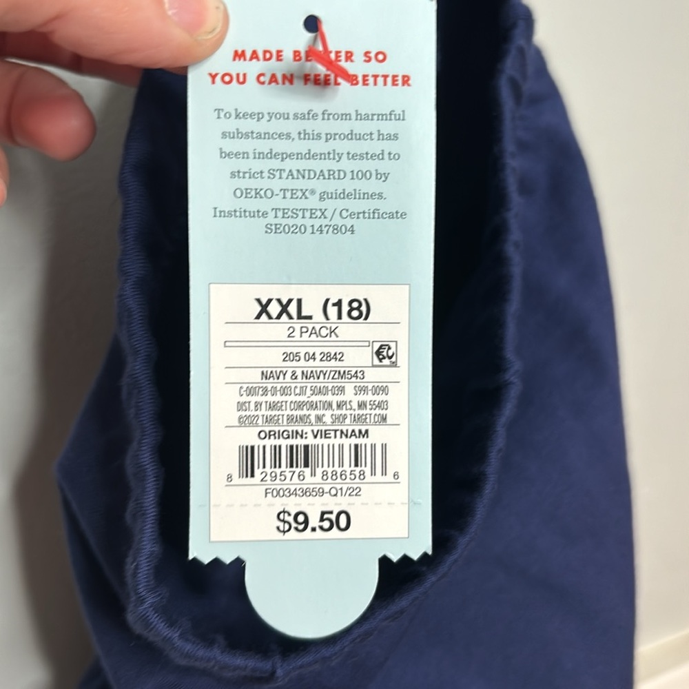 5 for $20! Cat and Jack Navy Shorts Size XXL 18 - Picture 4 of 4